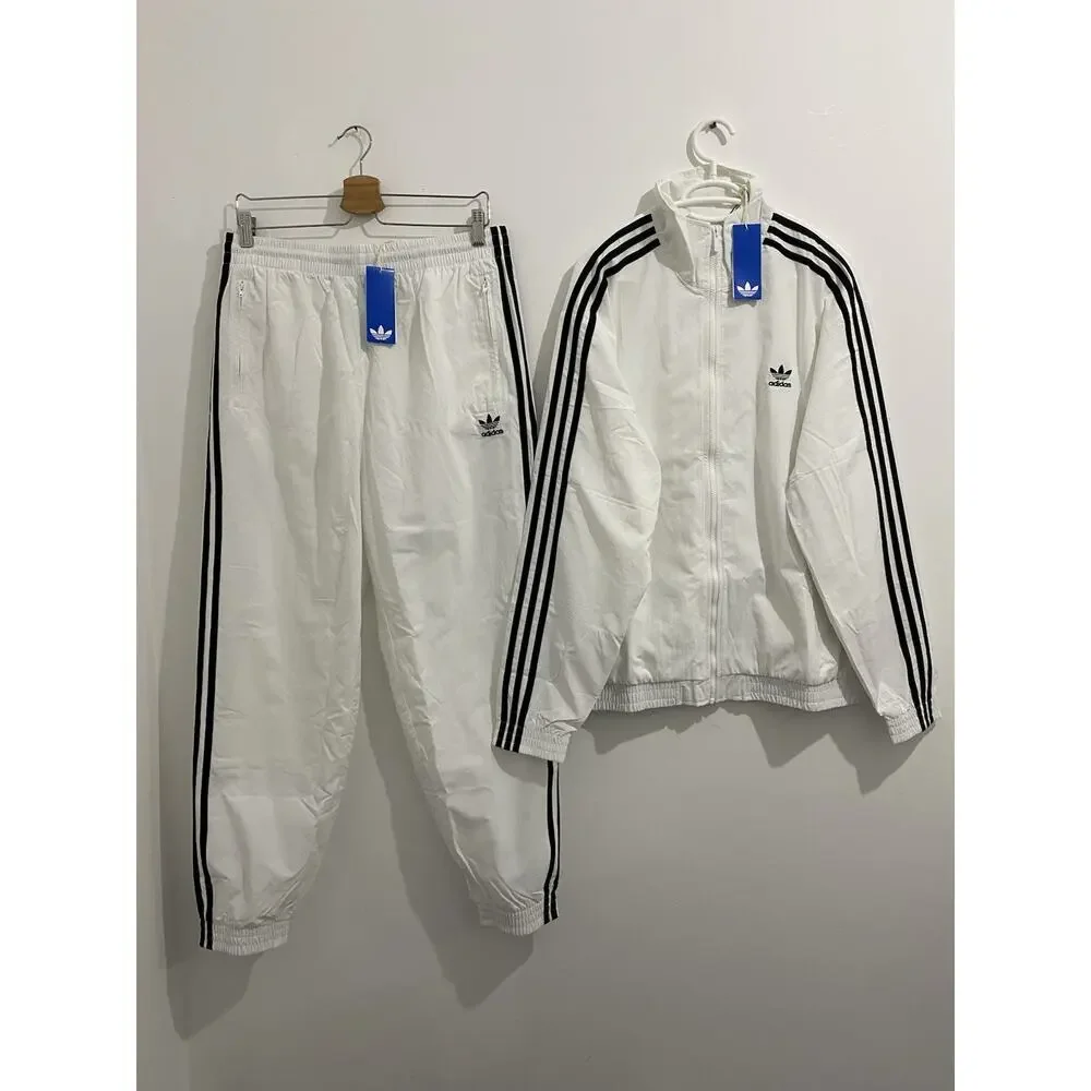 Adidas Originals Classics Adicolor Firebird Woven Tracksuit White Black Size XL